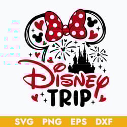 minnie disney trip svg, minnie head castle svg, diney castle svg, minnie svg, disney svg, png dxf eps digital file