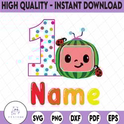 cocomelon personalized name and ages birthday svg png, cocomelon brithday svg png, cocomelon,cocomelon family birthday p