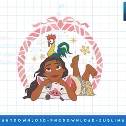disney princess moana hei hei and pua holiday png, sublimate, digital print
