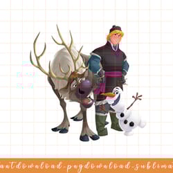 disney frozen kristoff olaf sven png, sublimate, digital download
