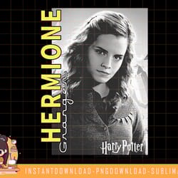 kids harry potter hermione granger character poster png, sublimate, digital download