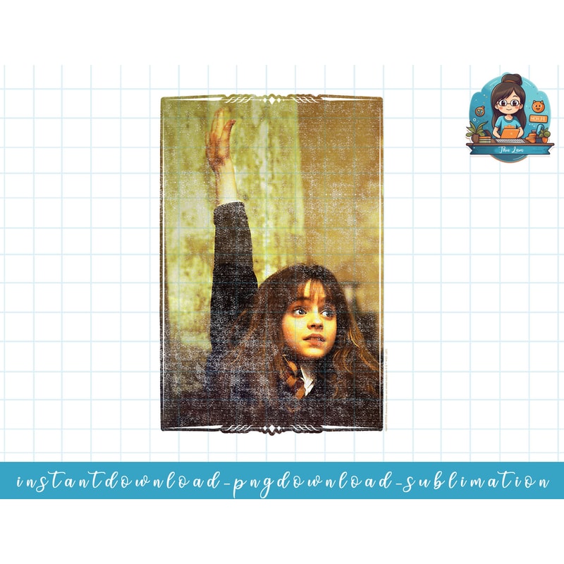 Kids Harry Potter Hermione Granger I Know The Answer Portrait png, sublimate, digital download.jpg