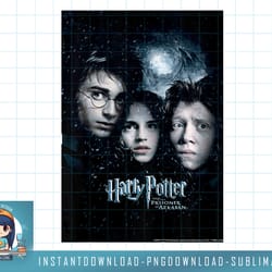 kids harry potter prisoner of azkaban harry ron hermione poster png, sublimate, digital download