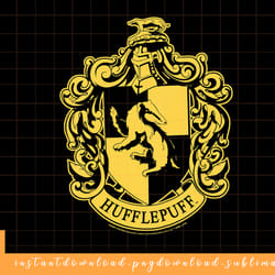 kids harry potter hufflepuff simple house crest png, sublimate, digital download