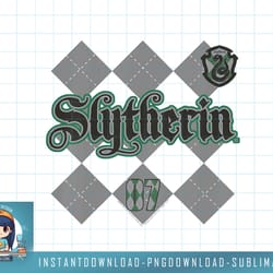 kids harry potter slytherin diamond plaid png, sublimate, digital download