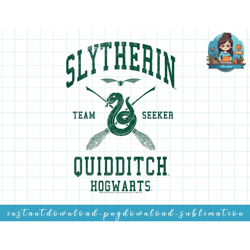 Kids Harry Potter Slytherin Bold Team Seeker png, sublimate, digital download.jpg