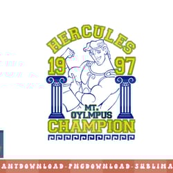disney hercules 1997 champion graphic png, sublimation, digital download png, sublimation, digital download
