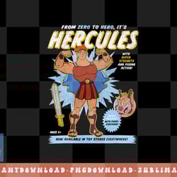 disney hercules action figure poster png, sublimation, digital download
