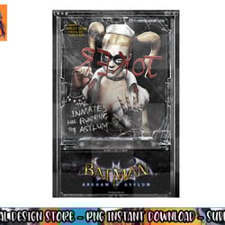 batman arkham asylum harley quinn png, sublimate, digital download