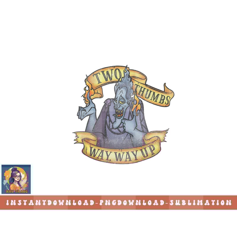 Disney Hercules Hades Two Thumbs Way Way Up png, sublimation, digital download.jpg