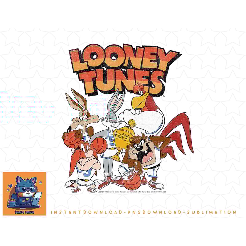Looney Tunes Group Shot Basketball png, sublimation, digital download.jpg