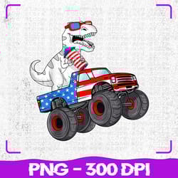 4th of july t-rex dino trex png, dinosaur monster truck fireworks png, 4th of july png, sublimation, png files