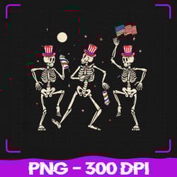 dancing skeleton 4th of july png, american flag skellies png, 4th of july png, sublimation, png files, sublimation png
