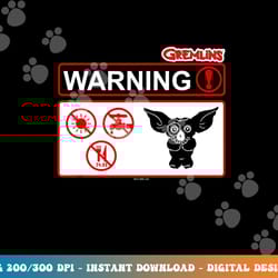 gremlins warner png, sublimation