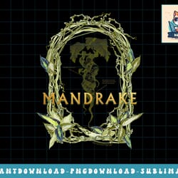 harry potter mandrake floral diagram png, sublimate, digital download