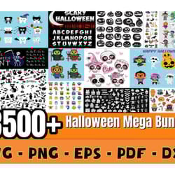 3500 halloween mega bundle svg, halloween svg, halloween pattern svg