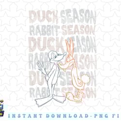 looney tunes duck season rabbit season png, sublimation, digital download
