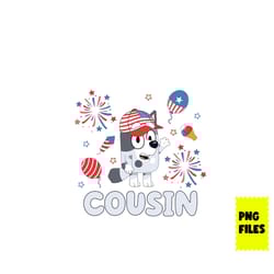 bluey nana grandma 4th of bjuly png, 4th of july png, bluey 4th of july png, bluey png, bluey patriotic png digital file