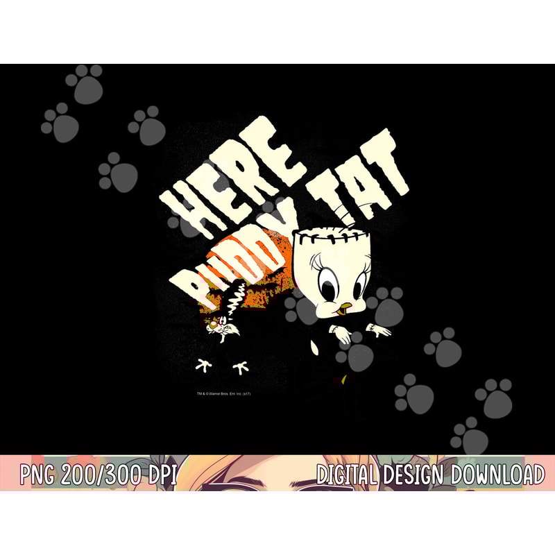 Looney Tunes Franken Tweety png, sublimation .jpg