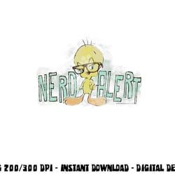 looney tunes tweety nerd alert png, sublimation