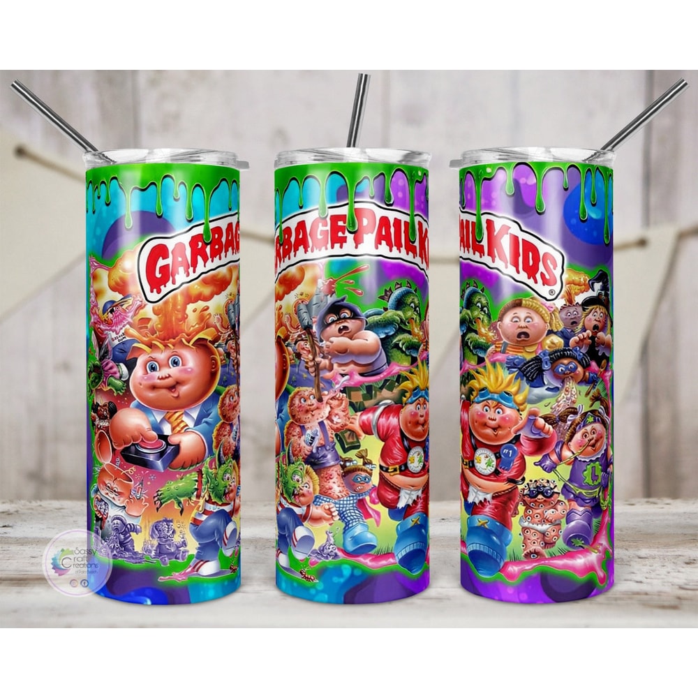 Garbage Pail Kids Tumbler Personalized! Tumbler, Garbage Pail Kids Tumbler Personalized! 20oz Skinny Tumbler, Garbage Pail Kids Tumbler Personalized! 30oz Skinn