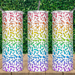 penis rainbow unicorn tumbler, penis rainbow unicorn 20oz skinny tumbler, penis rainbow unicorn 30oz skinny tumbler