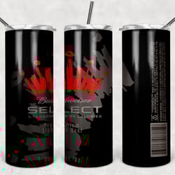 budweiser select can 20oz tumbler designs, alcohol label tumbler, tumbler wrap designs