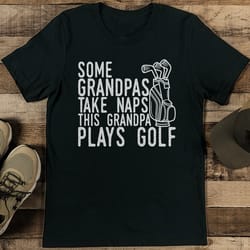 some grandpas take naps this grandpa plays golf tee