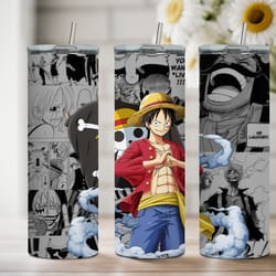 the treasure hunt one piece adventure, skinny tumbler, 30oz skinny tumbler