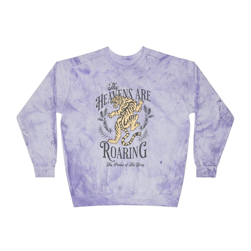 The Heavens are Roaring Christian Sweatshirt Trendy Oversized Jesus Sweatshirt Christian Apparel Mothers Day Gift The Heavens are Roaring - 3.jpg