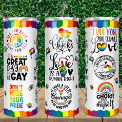 lgbtq pride tumbler, lgbtq pride skinny tumbler