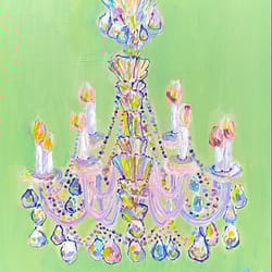 modern chandelier original oil painting on canvas wall decor abstract art gala turovskaya art impressionism gift ideas