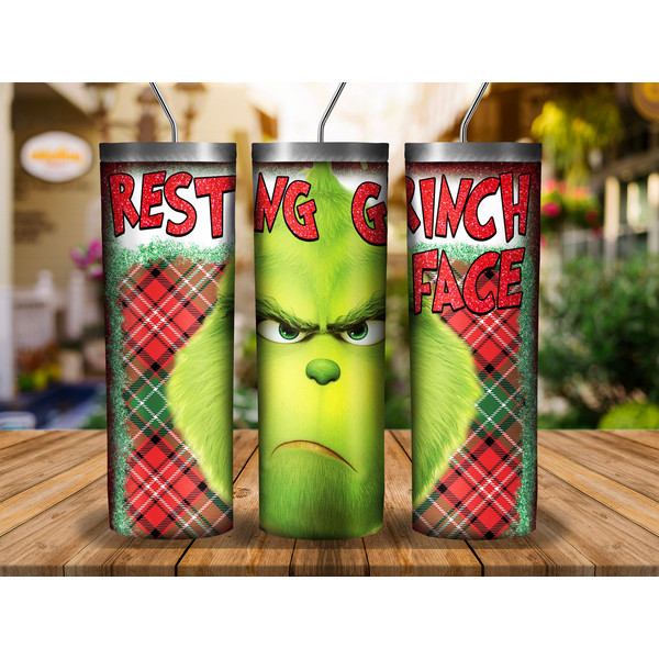 Grinch Christmas Glitter Tumbler png, Merry christmas Gift, Skinny Tumbler wrap 20 oz PNG, Digital download, Sublimation png.jpg