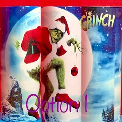 Merry Grinchmas Skinny Glitter tumbler, Grinch Sublimation 30oz Curved Tumbler, Merry Christmas wrap 30oz New Tumbler