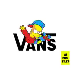 bart simpson vans png, vans logo png, bart simpson png, the simpson png, fashion brands logo png, ai file
