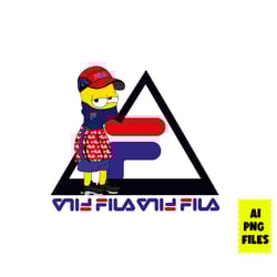 fila bart simpson png, fila logo png, bart simpson png, the simpson png, fashion brand png, ai digital file