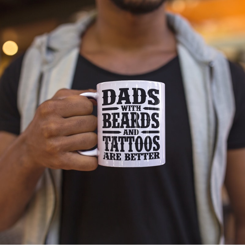 Dads With Beards And Tattoos Coffee Mug Microwave and Dishwasher Safe Ceramic Cup Dad Gifts For Men Tea Hot Chocolate Gift Ideas - 1.jpg