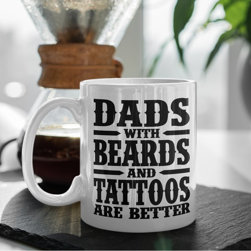 Dads With Beards And Tattoos Coffee Mug Microwave and Dishwasher Safe Ceramic Cup Dad Gifts For Men Tea Hot Chocolate Gift Ideas - 2.jpg