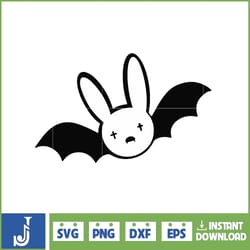 bad bunny halloween svg bad bunny svg bad bunny heart svg un halloween sin ti svg bad bunny horror svg digital down