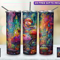 game characters tumbler, game characters cool straight wrap skinny tumbler, game characters sublimation skinny tumbler