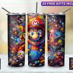 game characters tumbler, game characters strong tapered wrap skinny tumbler, game characters sublimation skinny tumbler