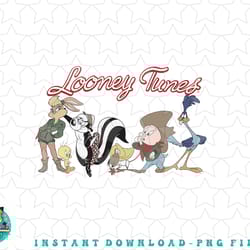 looney tunes group shot retro line up png, sublimation, digital download