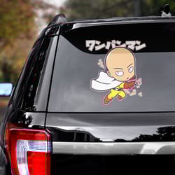 anime sticker, one punch man sticker, anime decal, manga decal, one punch man decal, manga car decal, one punch man