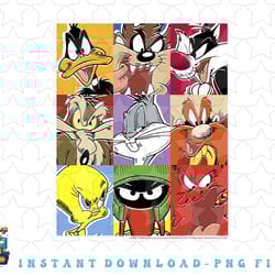 looney tunes group shot comic box up png, sublimation, digital download