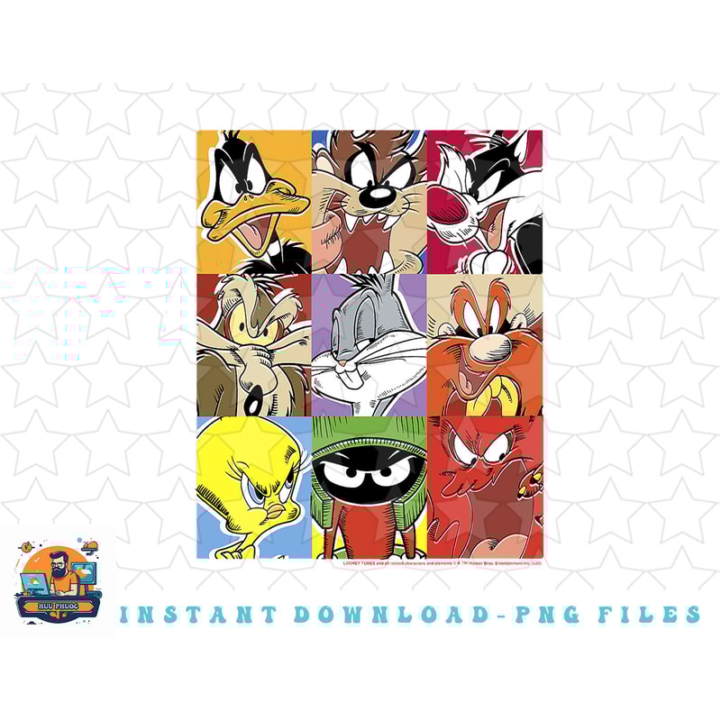 Looney Tunes Group Shot Comic Box Up png, sublimation, digital download.jpg
