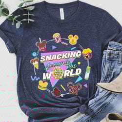 disney snack around the world drinking around the world shirt, disney epcot matc