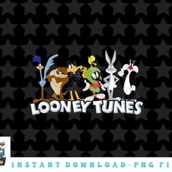 looney tunes group shot logo standing line up png, sublimation, digital download