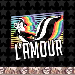 looney tunes pride pepe le pew lamour png, sublimation, digital download