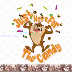 looney tunes tasmanian devil here for candy png, sublimation, digital download
