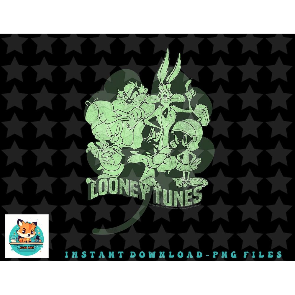 Looney Tunes St. Patricks Day Group Shot Classic Scowls png, sublimation, digital download.jpg